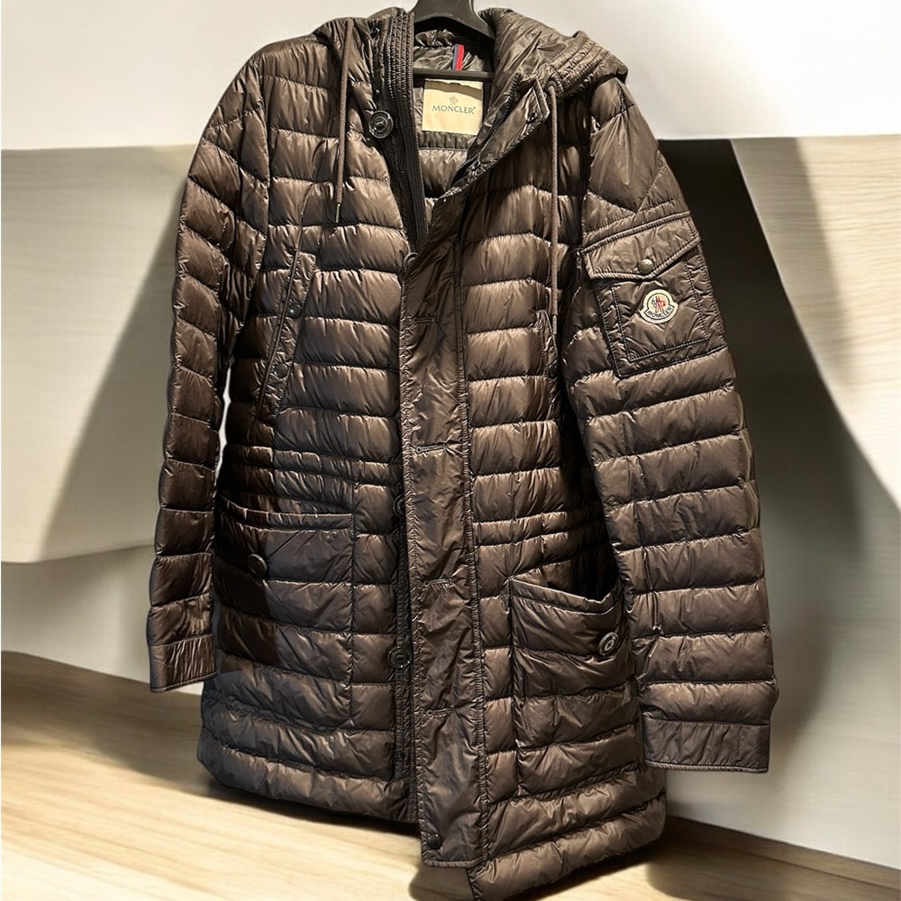 Moncler Brown Quilted Coat